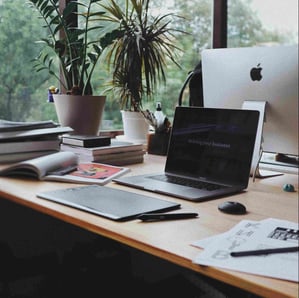 An image of a work desk